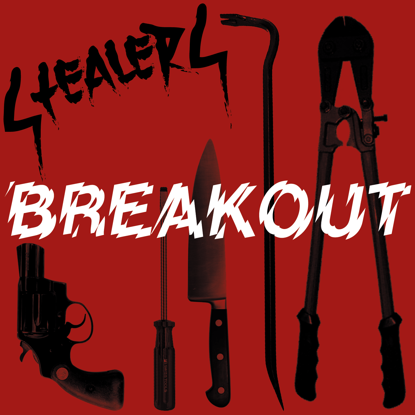 Stealers - Breakout 7" (red/white swirl)