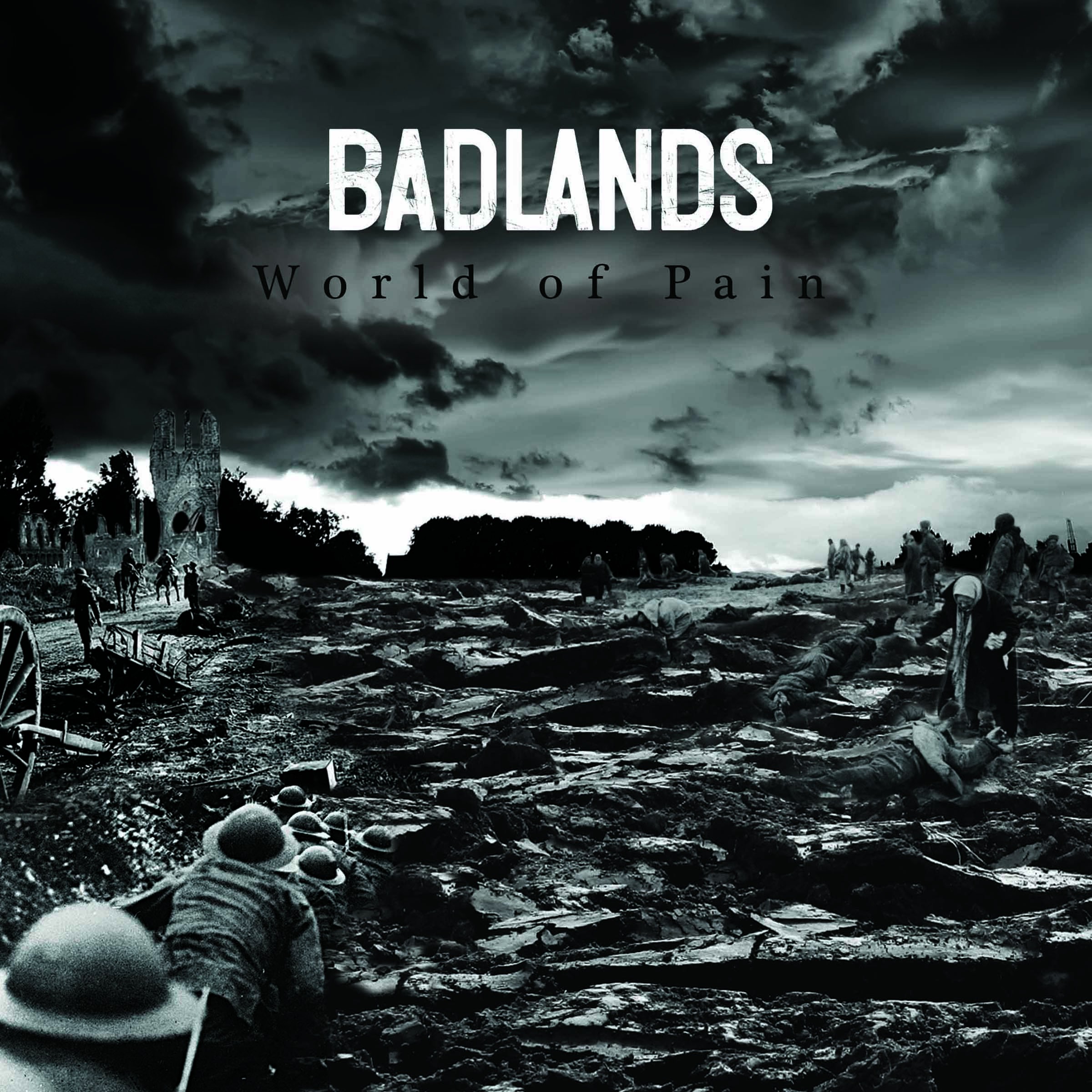 Badlands - World of pain 7" (bone with black haze)